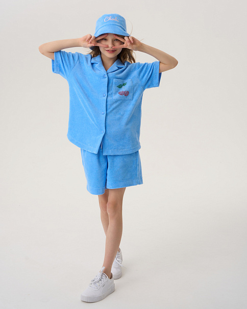 SJ24065 Рубашка, Голубой