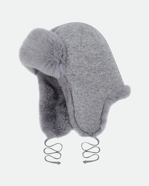 WHB23097 Шапка-Ушанка, Серый