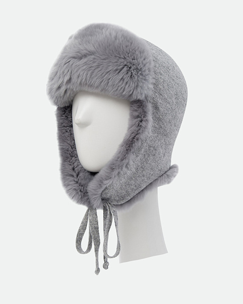 WHB23097 Шапка-Ушанка, Серый