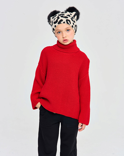 WJ25092 Свитер, Красный