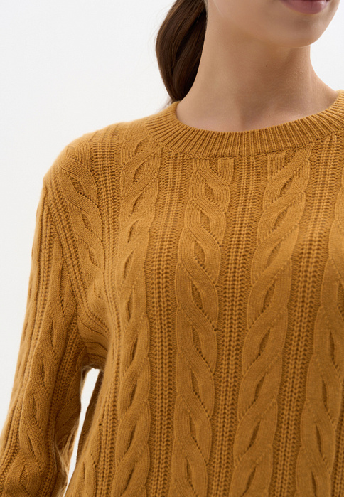 WJ23028 Джемпер, Горчичный