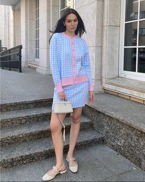 SU25105 Юбка, Голубой