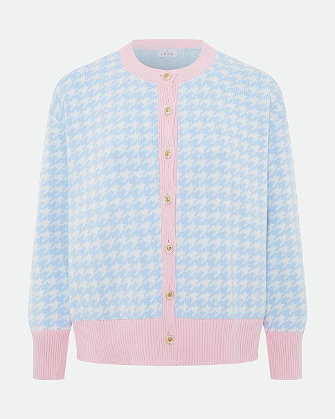 SC25105-1 Кардиган, Голубой