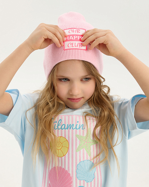 SH26016 Шапка, Св.Розовый