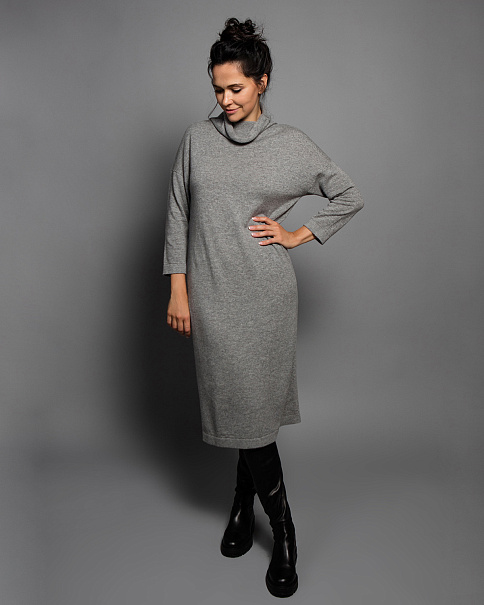 WD-1606 Платье, Серый