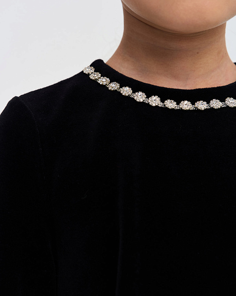 WD-2303-1/24 Платье, Черный