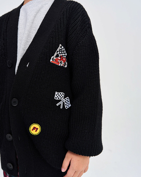 WC26109 Кардиган, Черный