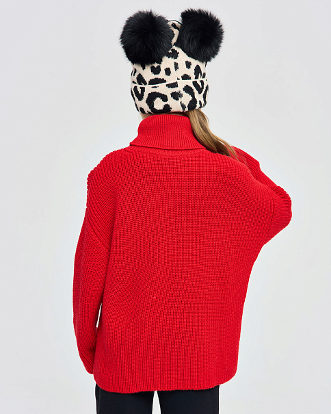 WJ25092 Свитер, Красный