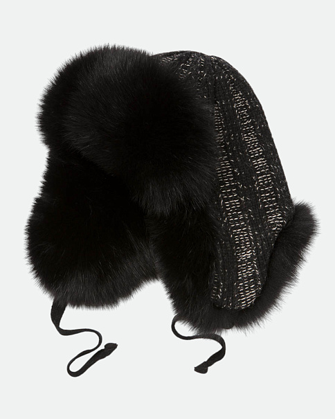 WH-1555/1 Шапка-Ушанка, Черный