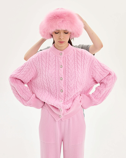WC26152-1 Кардиган, Розовый