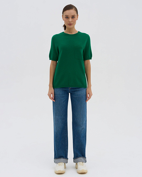 WF23038 Футболка, Изумрудный