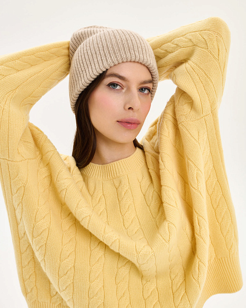 WHB23131 Шапка, Бежевый