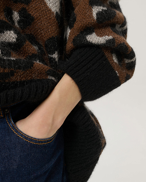 WJ26164 Свитер, Коричневый