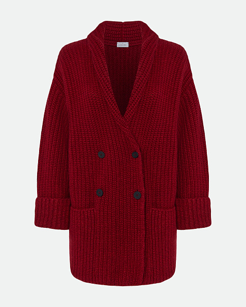 WC25148-1 Кардиган, Бордовыймеланж