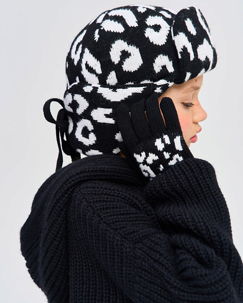 WH26008 Шапка-Ушанка, Черный