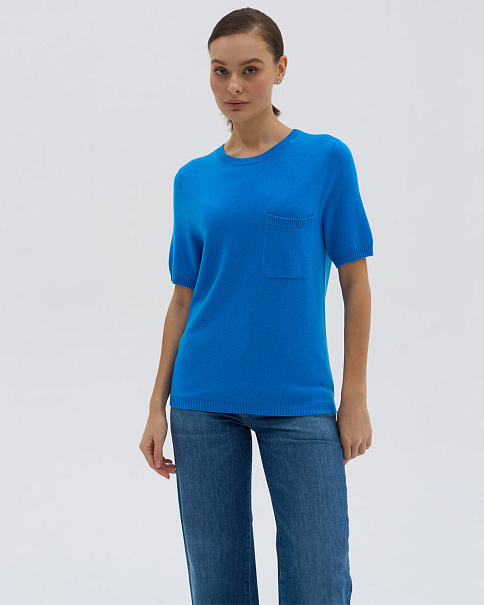 WF23038 Футболка, Лазурный