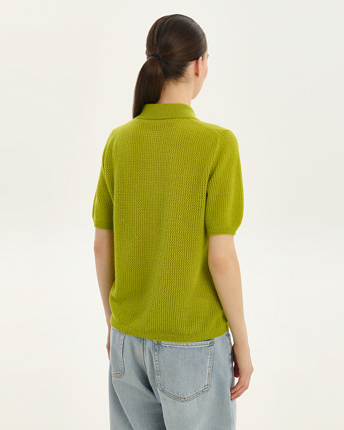 SJ26102-1 Футболка-поло, Св.Зеленый