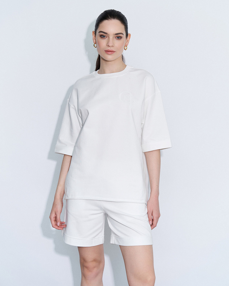 SF22180 Футболка, Молочный