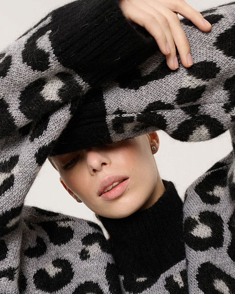 WJ26164 Свитер, Серый