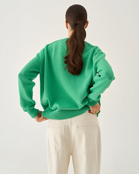 SJ25108 Джемпер, Зеленый