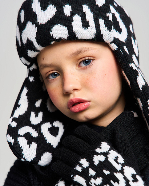 WH26008 Шапка-Ушанка, Черный