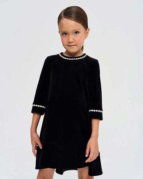 WD-2303-1/24 Платье, Черный